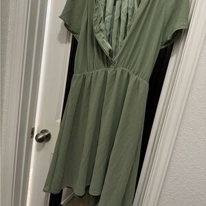 SAGE H&M DRESS, SIZE M